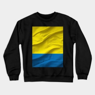 Ukraine Flag, close up Crewneck Sweatshirt